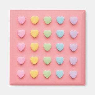 Candy Hearts Portrait Magnet