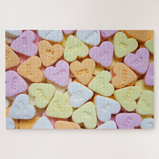 candy hearts puzzle (Horizontal)