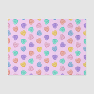 Candy Hearts Tissue Paper