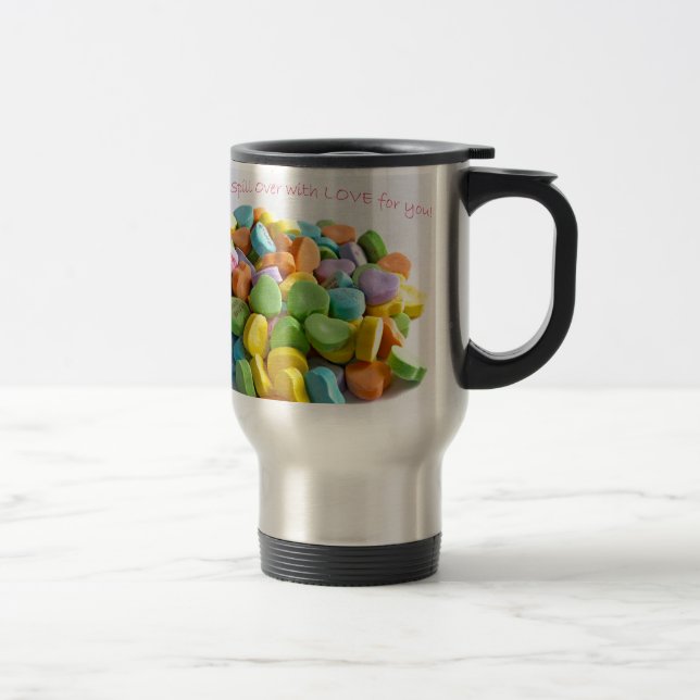 Candy Hearts Travel Mug (Right)