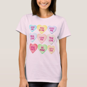 Candy Hearts TShirt: Perfect Valentine Outfit T-Shirt