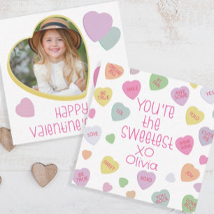 Candy Hearts Valentine’s Day Card Classroom Photo