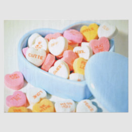 Candy Hearts Valentine  Tissue Paper