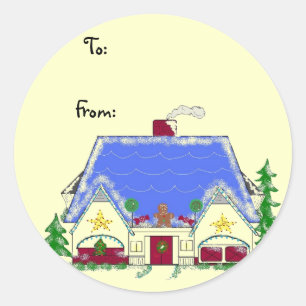 Candy House Classic Round Sticker