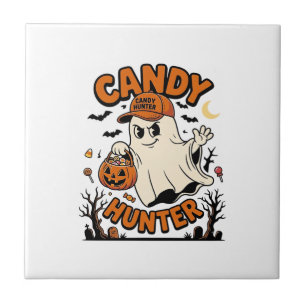 Candy Hunter Halloween Ghost Pumpkin Bucket_1 Tile