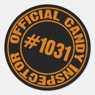 Candy Inspector Classic Round Sticker
