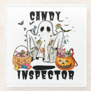 Candy Inspector.w Glass Coaster