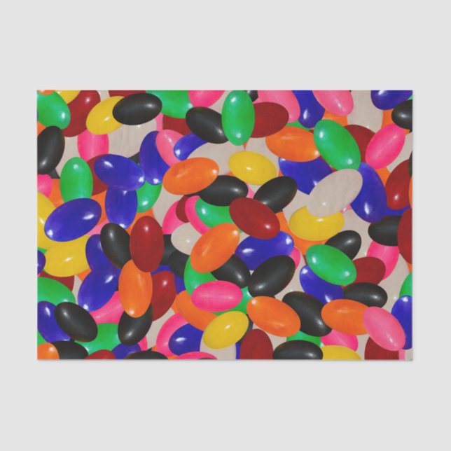 Candy Jelly Bean Design Tissue Paper Gift (Front)