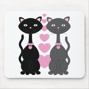 Candy Kitty in Love Mouse Mat