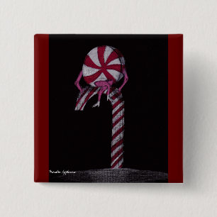 Candy land 15 cm square badge