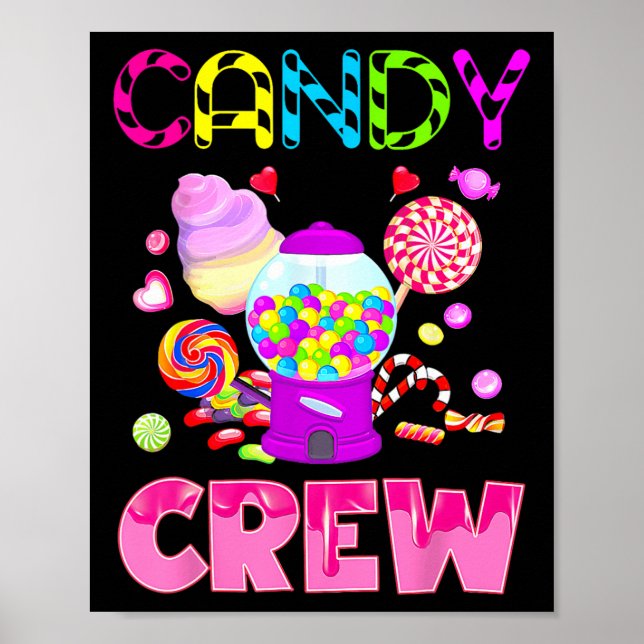 Candy Land Candy Crew Decorations Sweetie Candy Sq (Front)