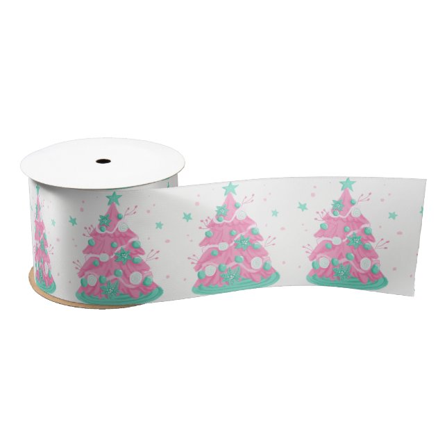 Candy land Christmas  Satin Ribbon (Spool)