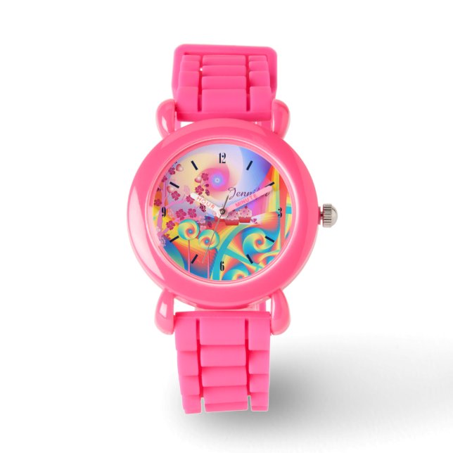 Candy land, cute custom name watch (Front)