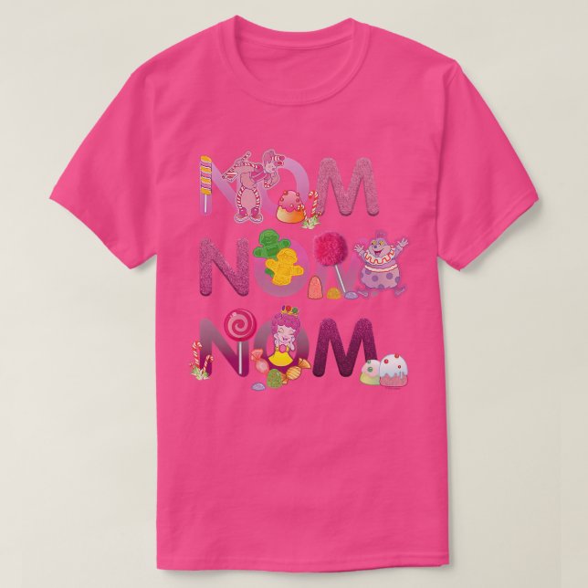 Candy Land Nom, Nom, Nom8 T-Shirt (Design Front)