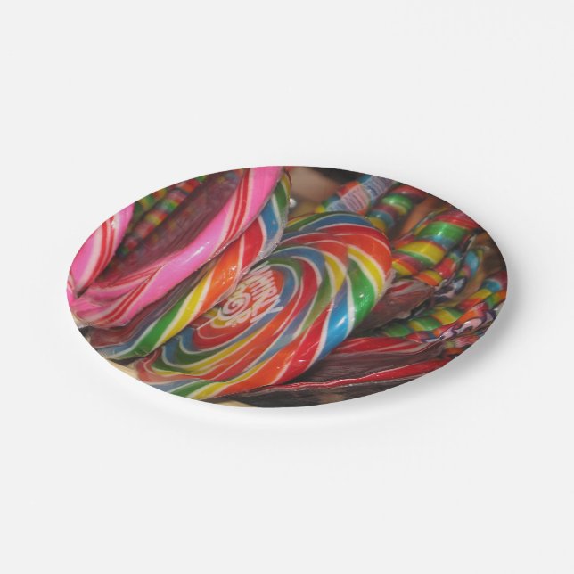 Candy Land Paper Party Plates (Angled)