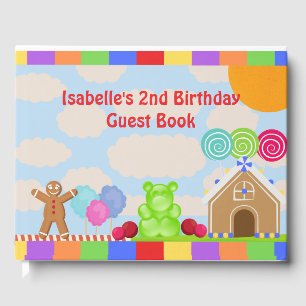 Candy Land Party Guest Book