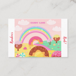Candy Land Rainbow Business Card