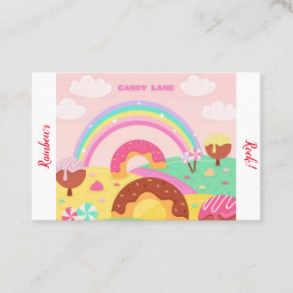 Candy Land Rainbow Business Card