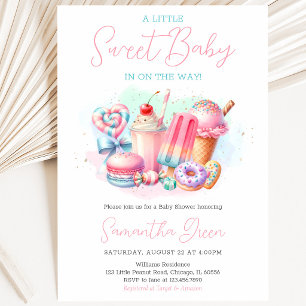 Candy land Sweets Baby Shower Invitation