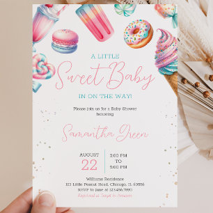Candy Land Sweets Baby Shower Invitation