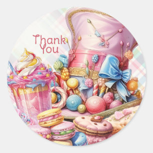 Candy Land Thank You Sticker