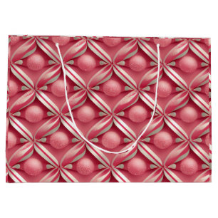 Candy Lane Collection, Pink Gumballs & Candy Canes Large Gift Bag