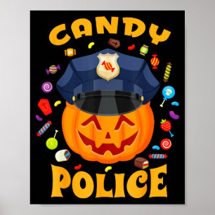 Candy Lice Halloween Party Costume Security Funny  Poster