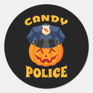 Candy Lice Halloween Party Trick Or Treat Security Classic Round Sticker