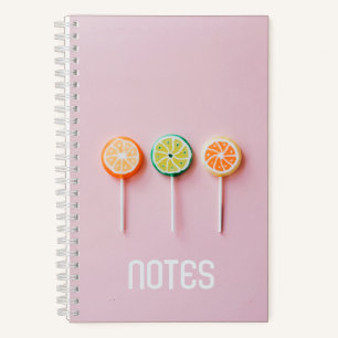 Candy Lollipop Minimalist Pretty Notebook