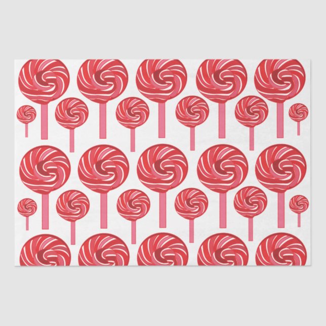 Candy Lollipop Sweet Candy Lollipop  Tissue Paper (Front)