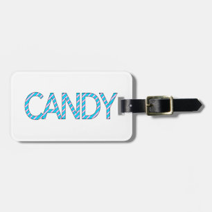 candy luggage tag