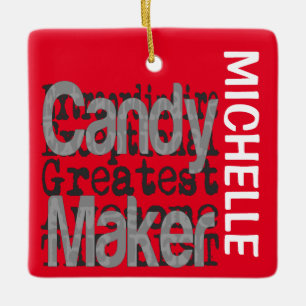 Candy Maker Extraordinaire CUSTOM Ceramic Ornament