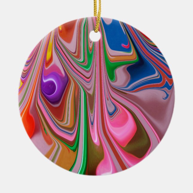 Candy Melt Ceramic Tree Decoration (Front)