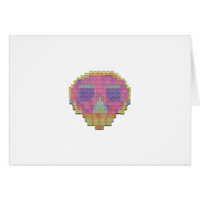 Candy Mint Mosaic Skull (Front Horizontal)