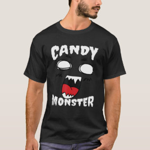 Candy Monster Halloween Costume Graphic Tees Men W