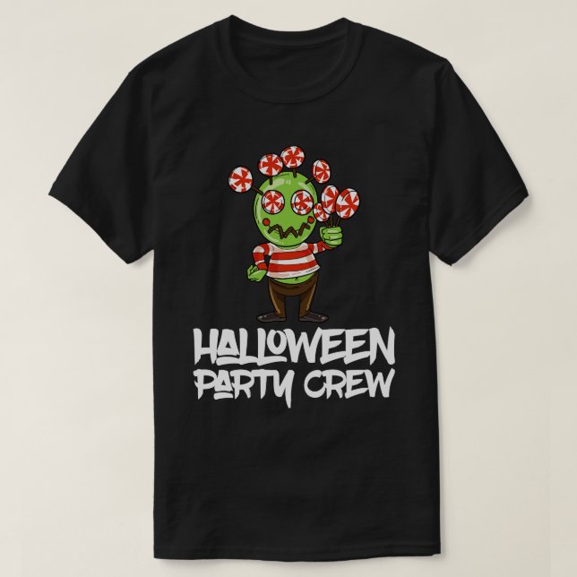 Candy Monster Halloween Matching Costume T-Shirt (Design Front)