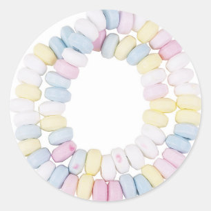 candy necklace classic round sticker