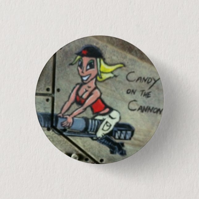 Candy on the Cannon 3 Cm Round Badge (Front)