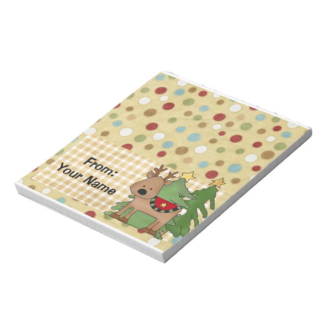 Candy or Holiday Treats Bag Topper Notepad (Rotated)