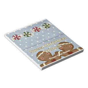 Candy or Holiday Treats Bag Topper Notepad