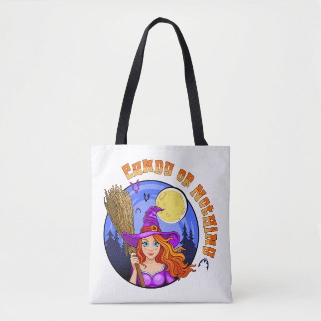 Candy or Nothing Tote Bag (Front)