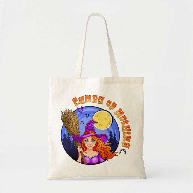Candy or Nothing Tote Bag (Front)