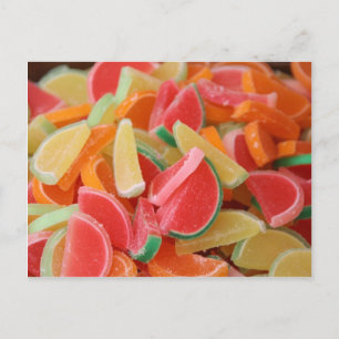 Candy orange slice postcard