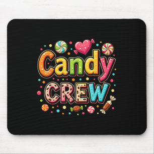 Candy Party Crew Lover Cute Halloween Trick Or Tre Mouse Mat