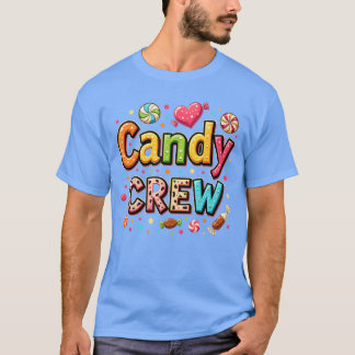 Candy Party Crew Lover Cute Halloween Trick or Tre T-Shirt