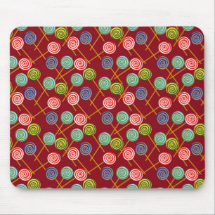 Candy pattern Lollies pattern lollipop 10 Mouse Mat