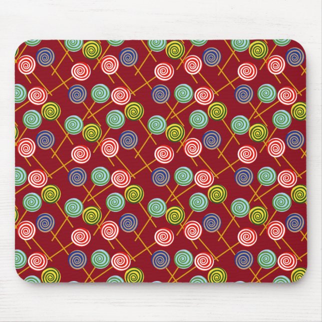 Candy pattern | Lollies pattern | lollipop 10 Mouse Mat (Front)