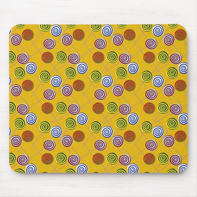 Candy pattern | Lollies pattern | lollipop 15 Mouse Mat (Front)
