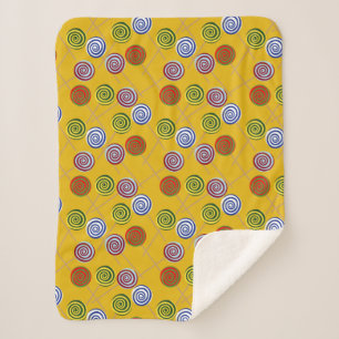 Candy pattern   Lollies pattern   lollipop 15 Sherpa Blanket