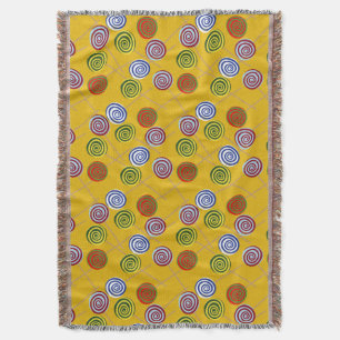 Candy pattern   Lollies pattern   lollipop 15 Throw Blanket
